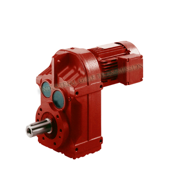 F Series Parallel Shaft Helical Geared Motor with Solid Output Shaft and Foot Mounted